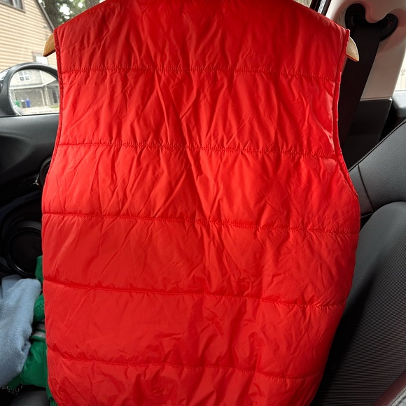 Billabong Quilted Puffer Vest - Neon Coral - Picture 5 of 5